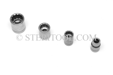 #12208 - 8mm 12pt x 3/8 DR Stainless Steel Standard Socket. 3/8 dr, 3/8dr, 3/8-dr, socket, 12pt, 12-pt, 12 pt, stainless steel